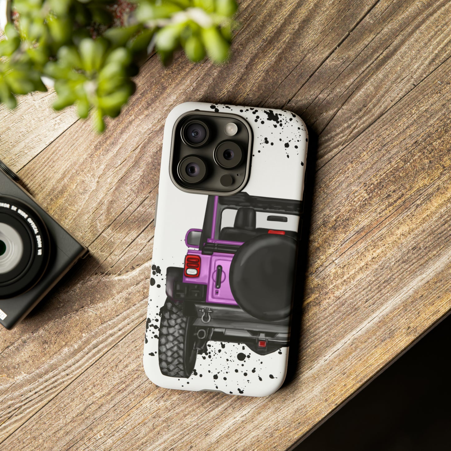 Off Road Life Charcoal Pink/Light Purple Protective Case for Iphone, Google and Samsung