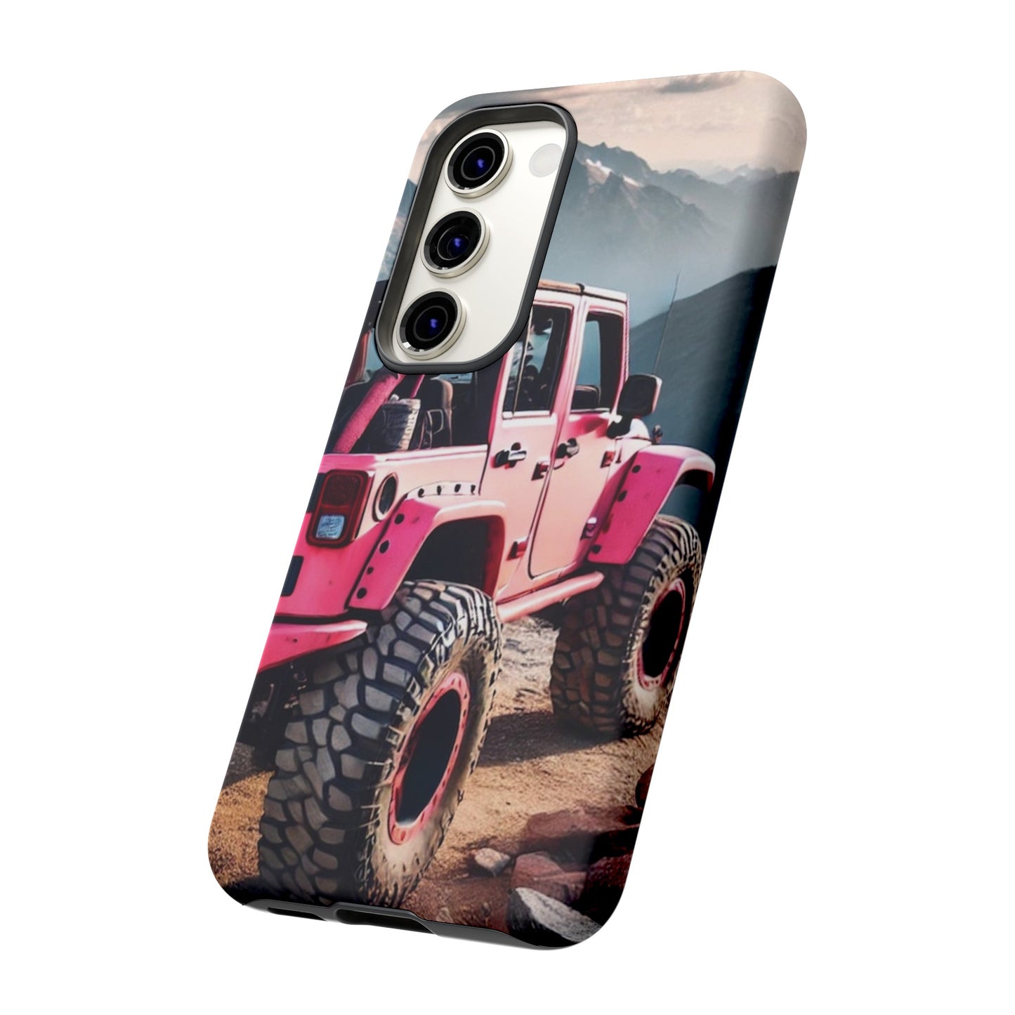 Pink Jeep Protective Phone Case