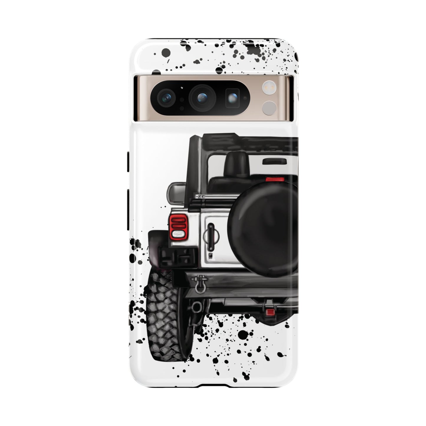 Off Road Life White Protective Case for Iphone, Google and Samsung