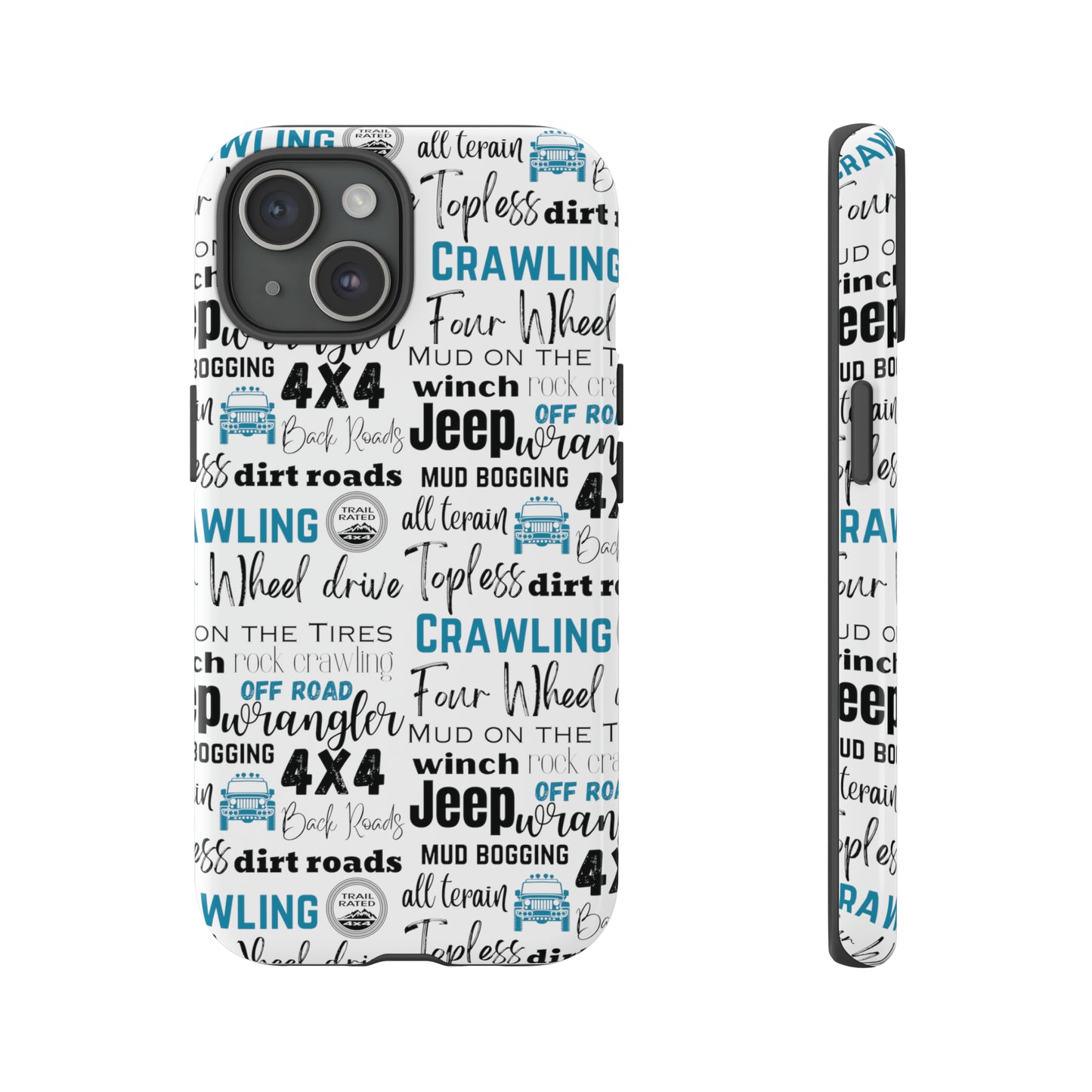 Off Road Subway Art Turquoise Protective Phone Case for Iphone, Samsung and Google Phones