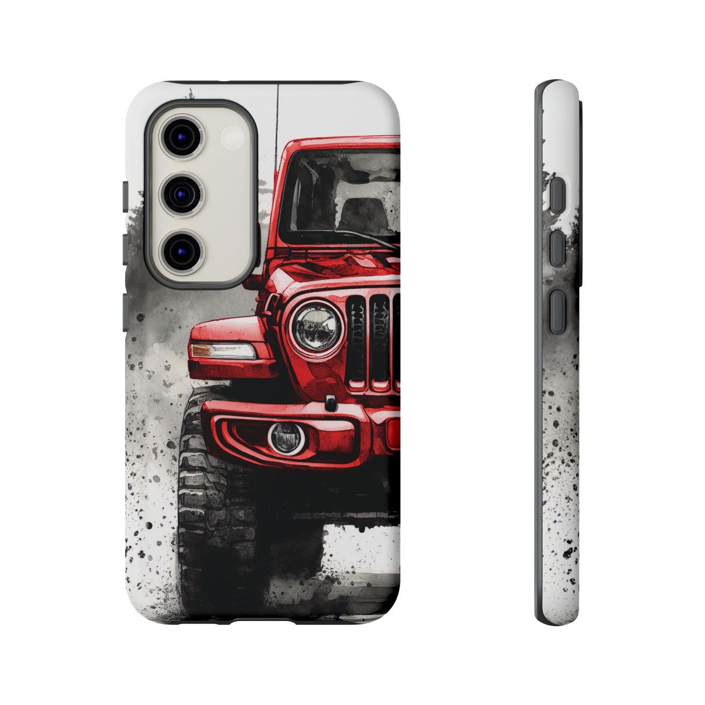 Off Road Love Red Wrangler Protective Phone Case for Iphone, Samsung and Google Phones