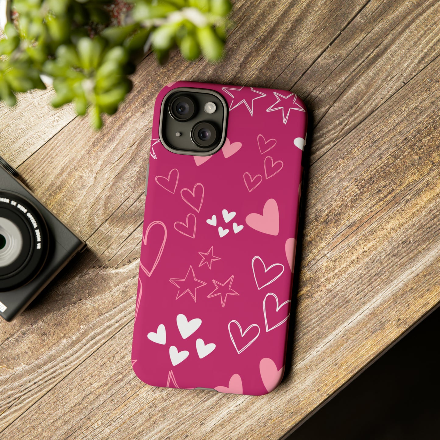 Heart and Stars Protective Case for Google, IPhone and Samsung phones