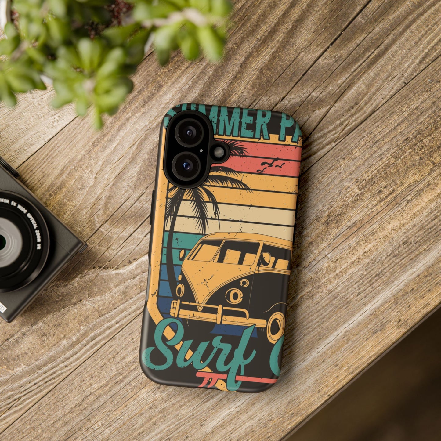 Retro Van Surf Summer Protective Phone Case