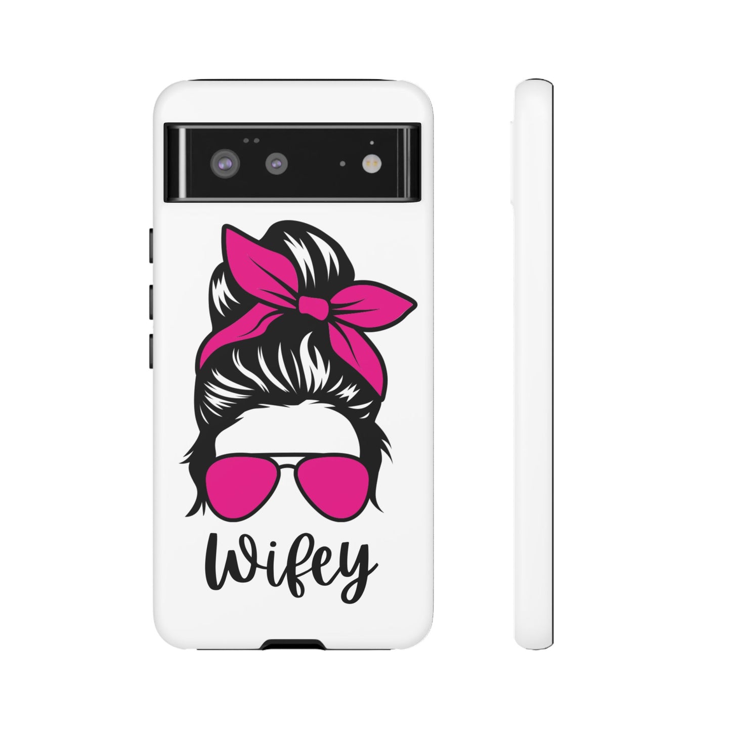 Pink Wifey Protective Case for IPhone, Samsung and Google