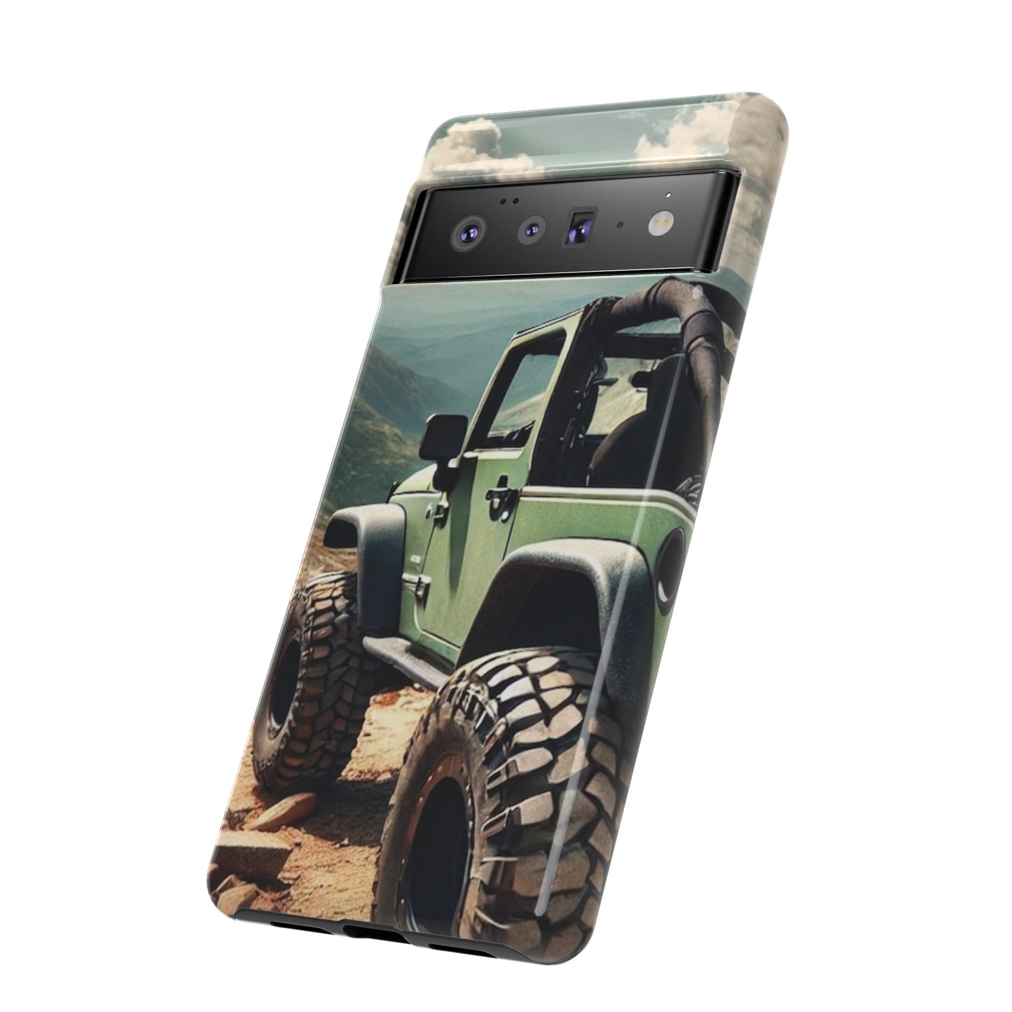 Green Jeep Protective Phone Case