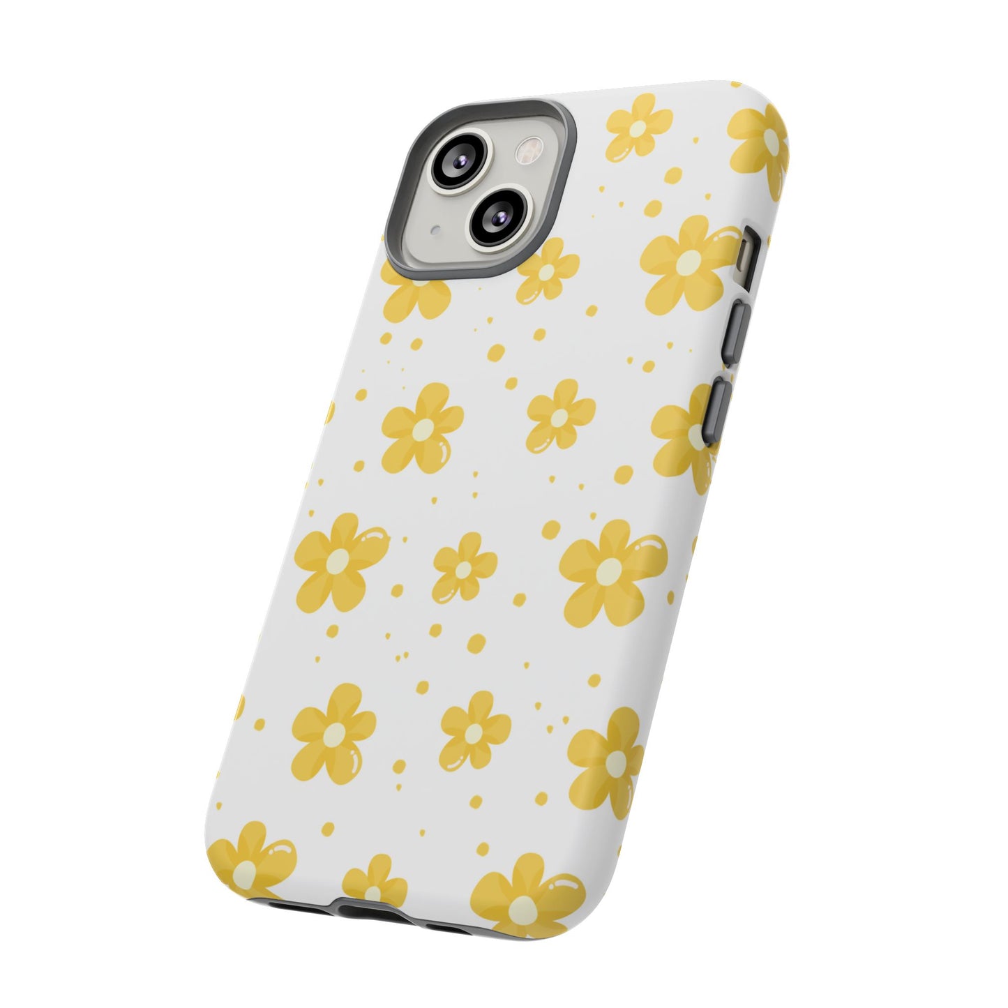 Yellow Flowers Protective Phone Case for Google, Apple and Samsung Phones