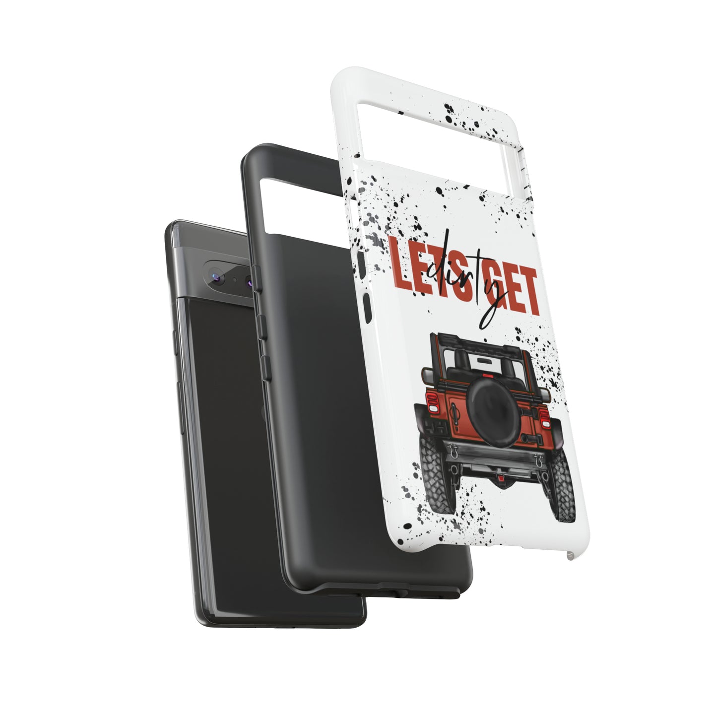 Lets Get Dirty Splatter Rust Protective Phone Case