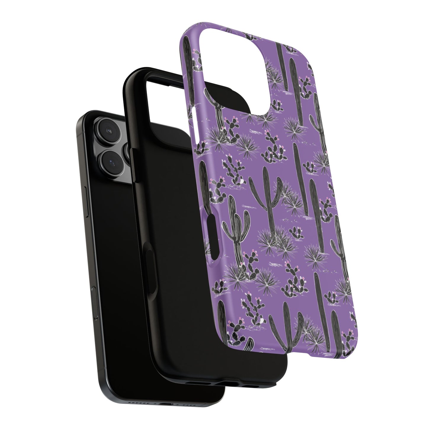 Purple Cactus Love Phone Case