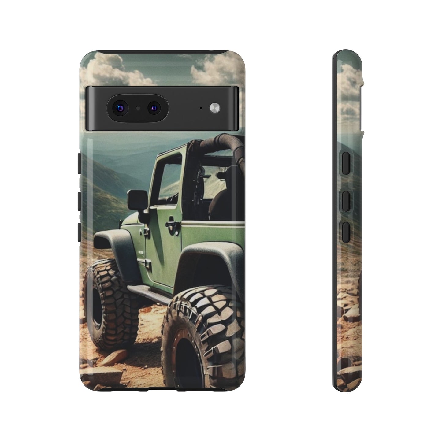 Green Jeep Protective Phone Case