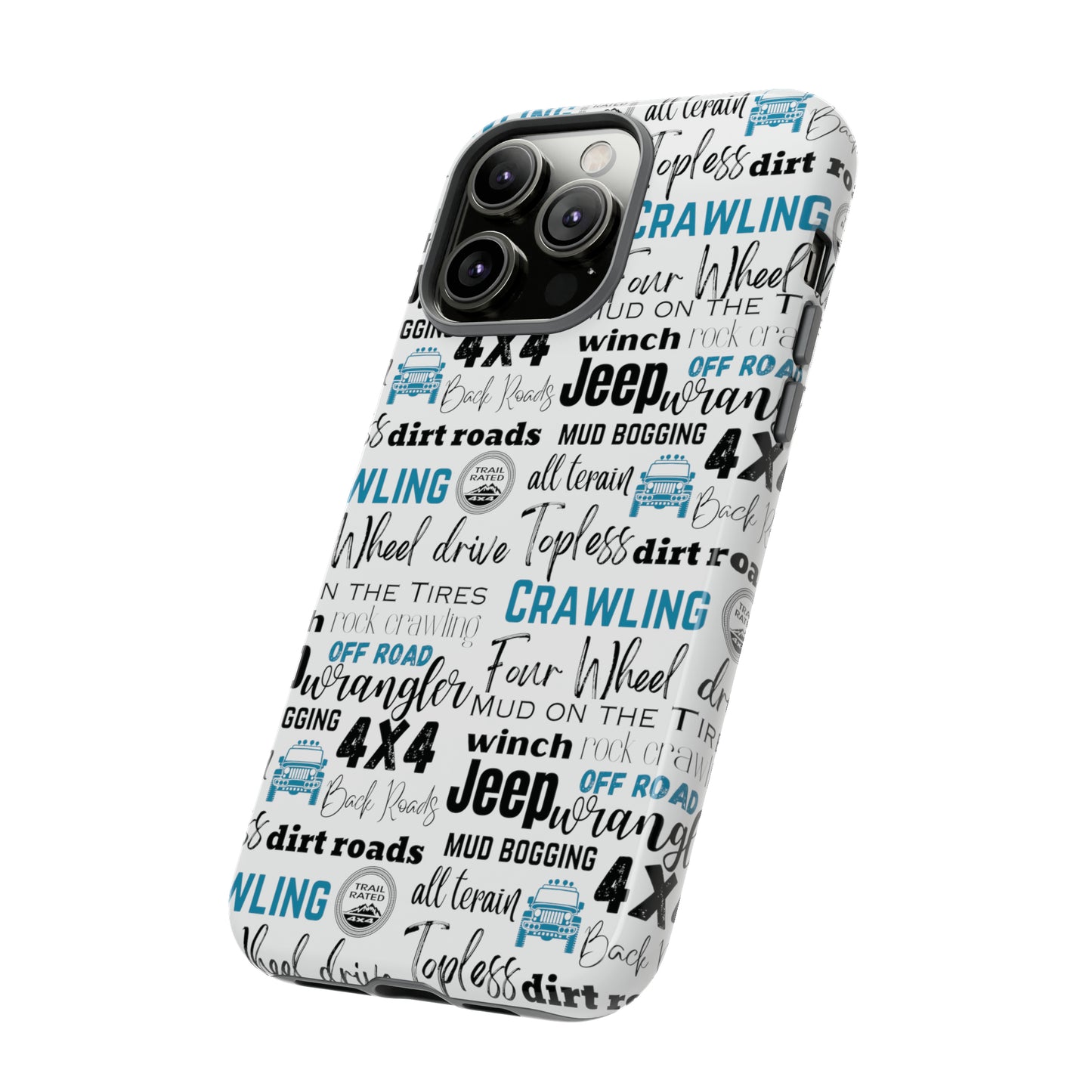 Off Road Subway Art Turquoise Protective Phone Case for Iphone, Samsung and Google Phones