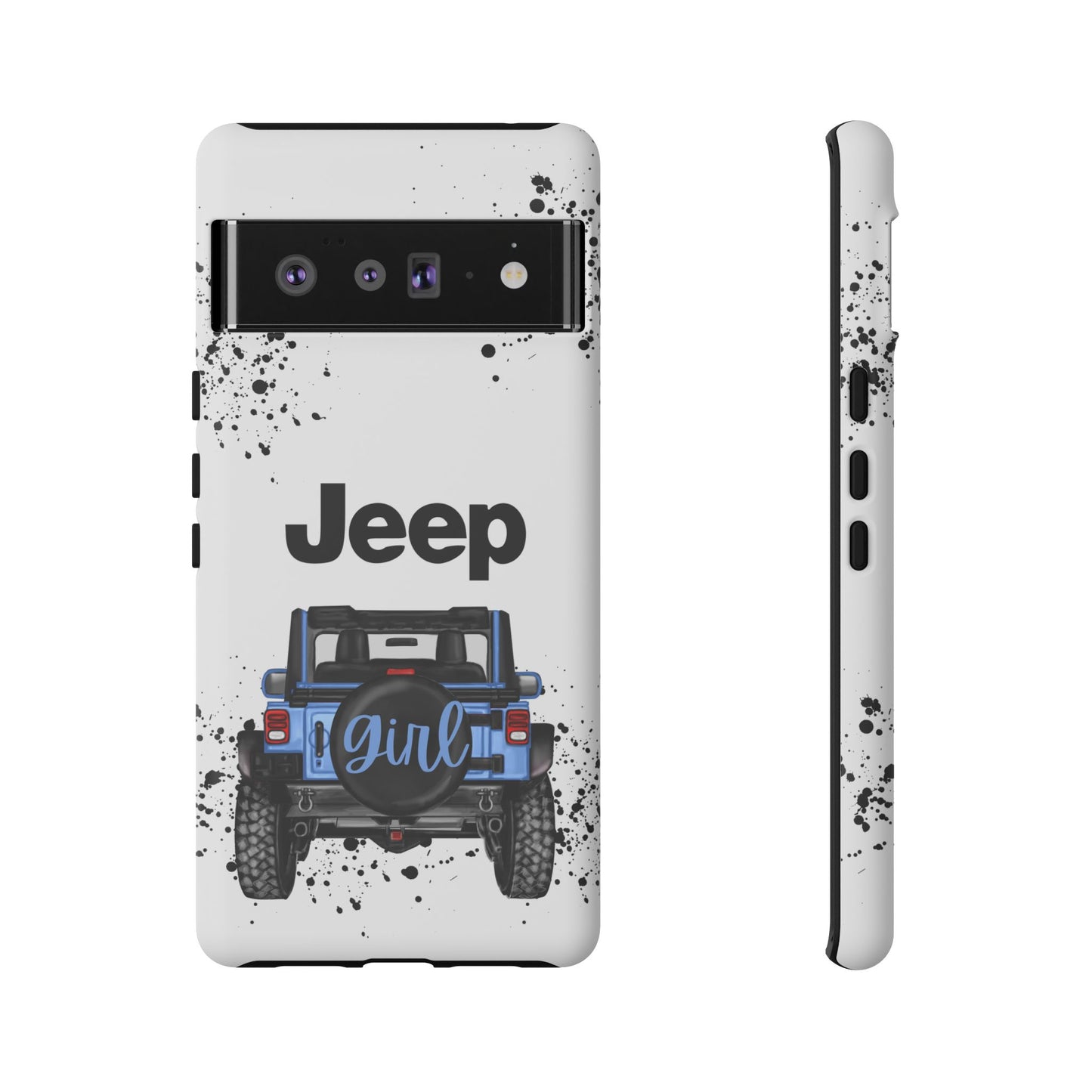 Off Road Girl Light Blue Protective Case for Iphone, Google and Samsung Phones