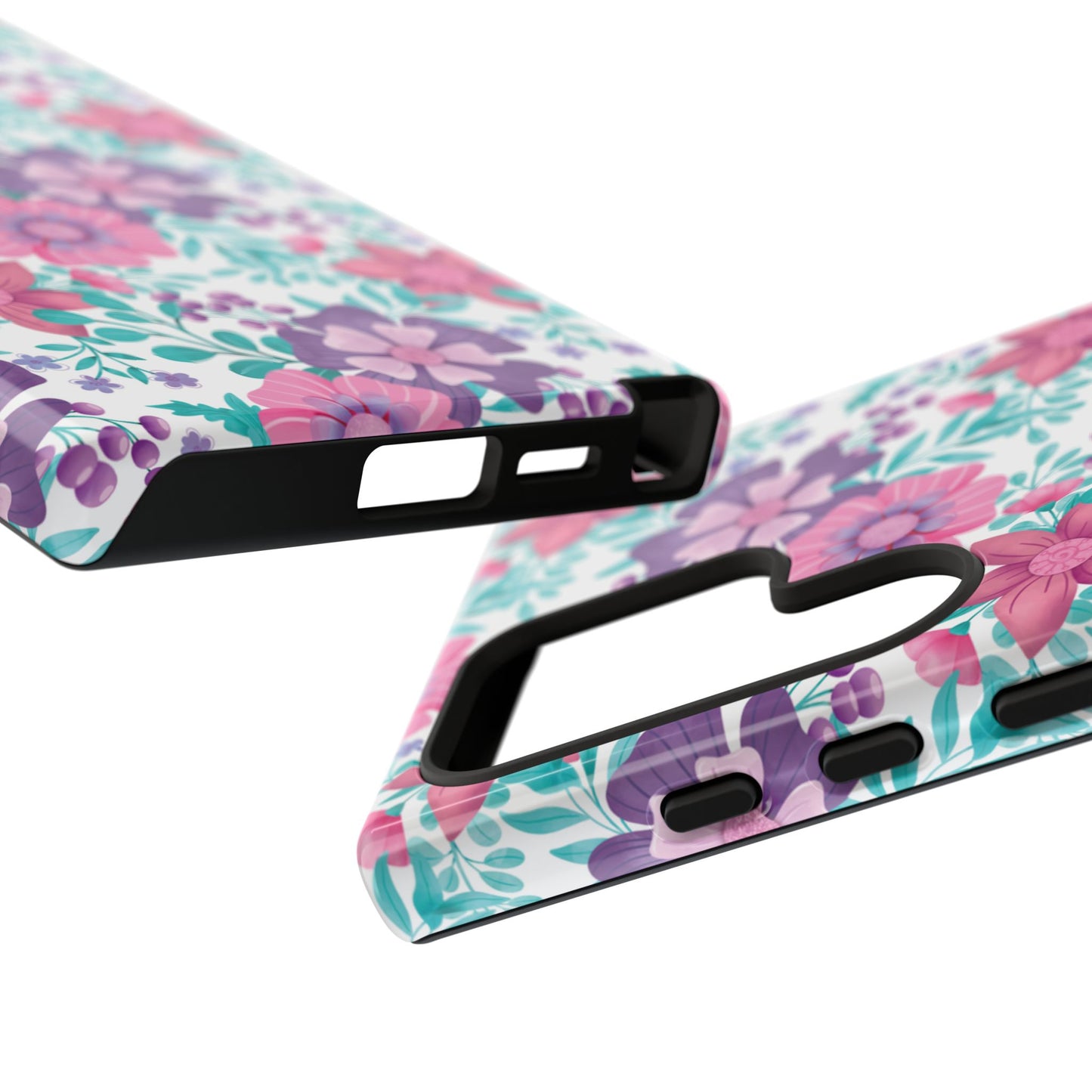 Pastel Flowers Protective Phone Case