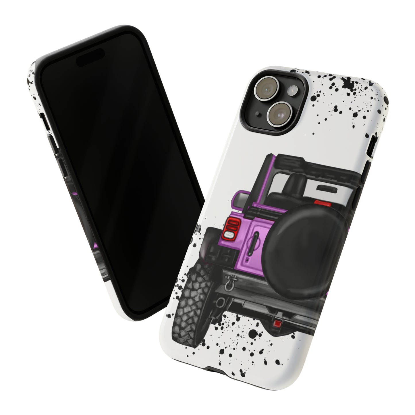 Off Road Life Charcoal Pink/Light Purple Protective Case for Iphone, Google and Samsung