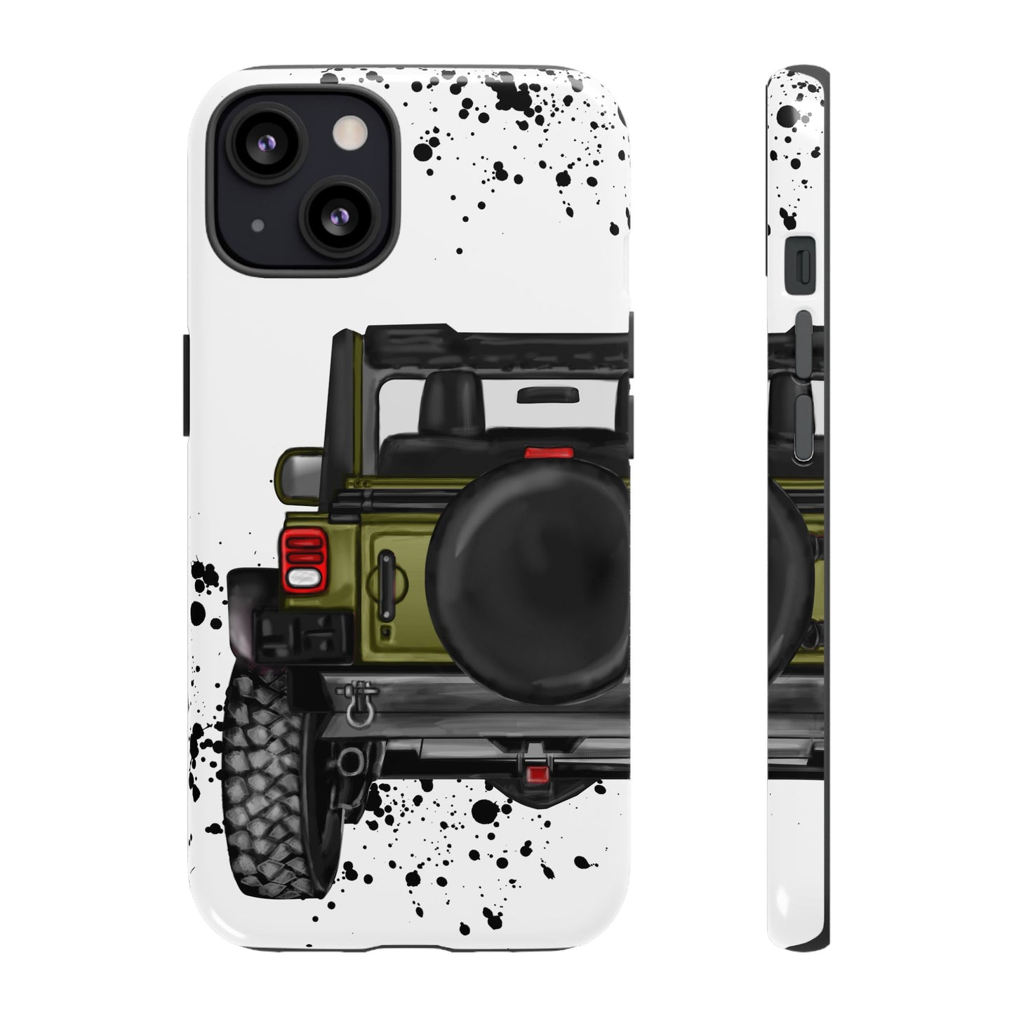 Off Road Life Army Green Protective Case for Iphone, Google and Samsung