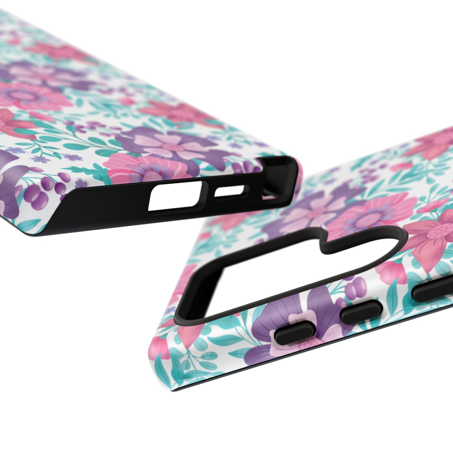 Pastel Flowers Protective Phone Case