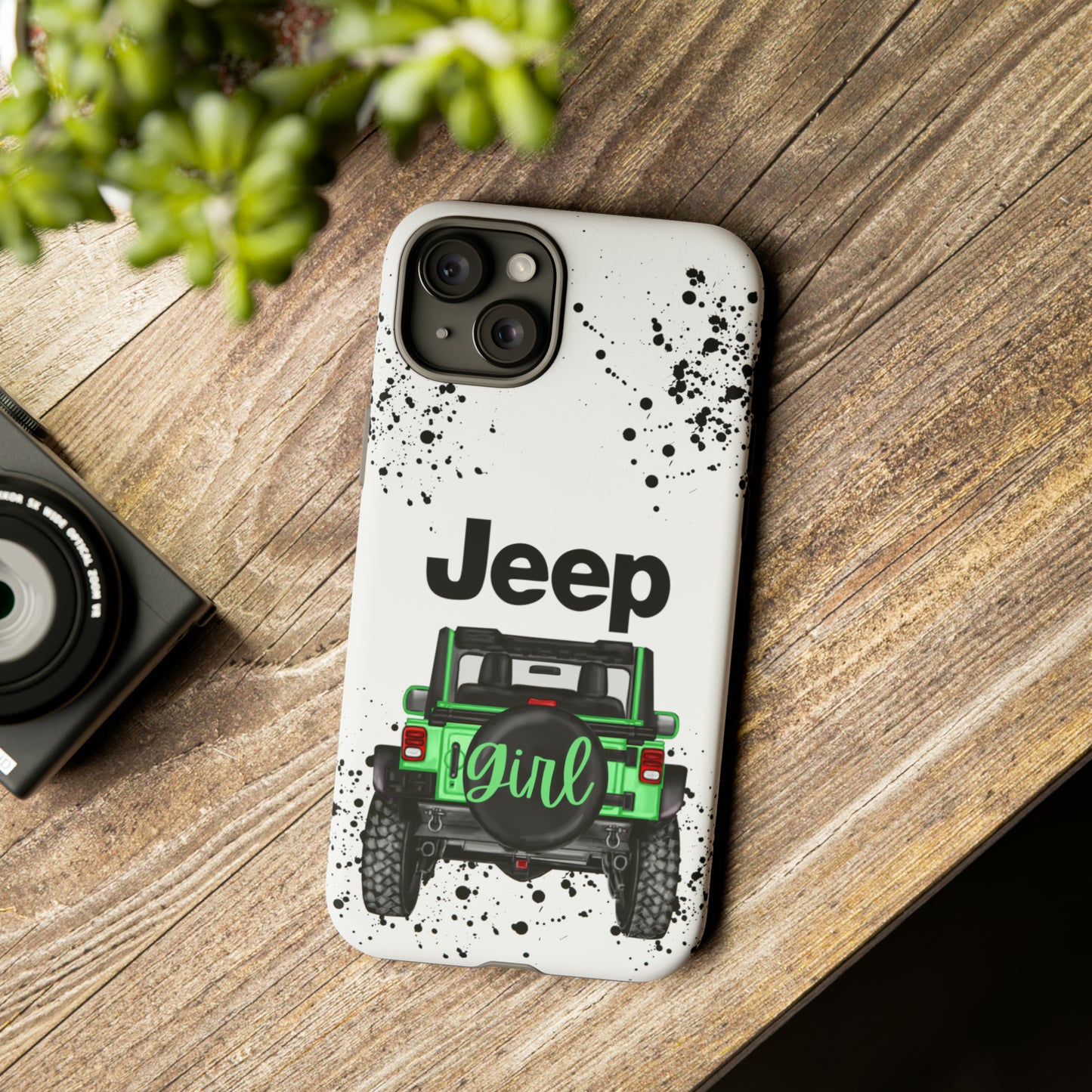 Off Road Girl Light Green Protective Case for Iphone, Google and Samsung Phones