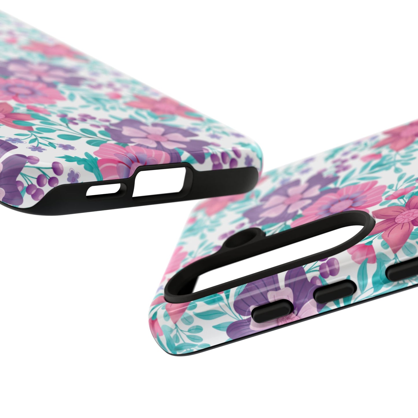 Pastel Flowers Protective Phone Case