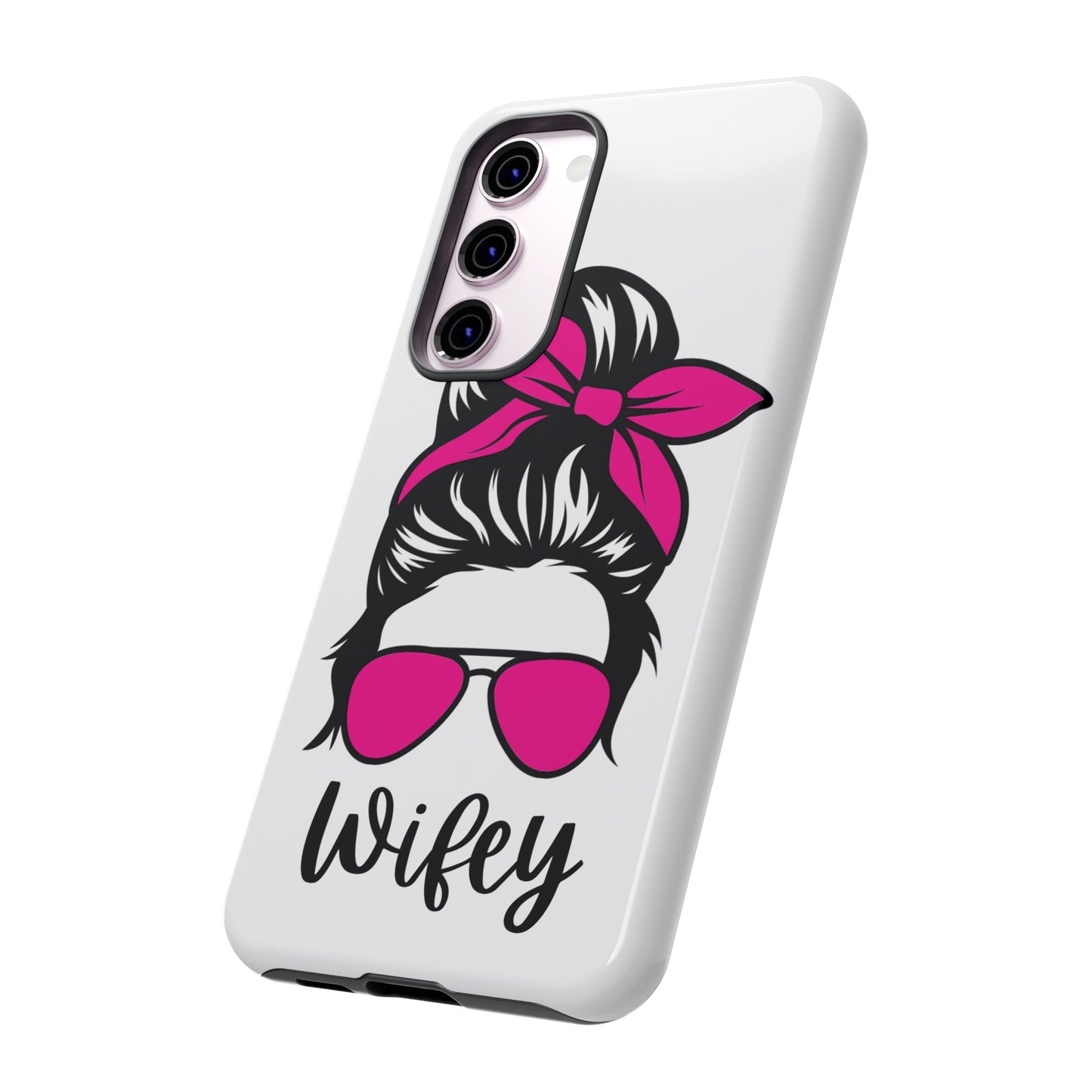 Pink Wifey Protective Case for IPhone, Samsung and Google