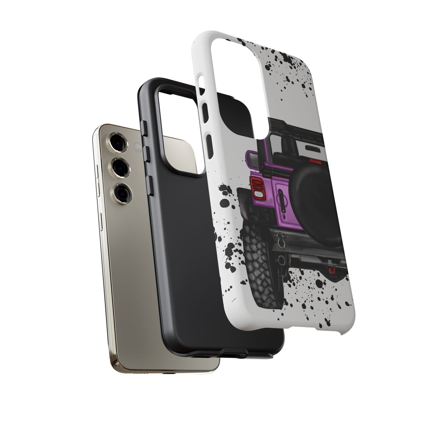 Off Road Life Pink/Light Purple Protective Case for Iphone, Google and Samsung