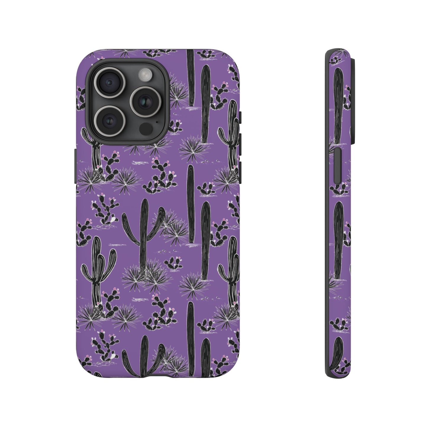 Purple Cactus Love Phone Case