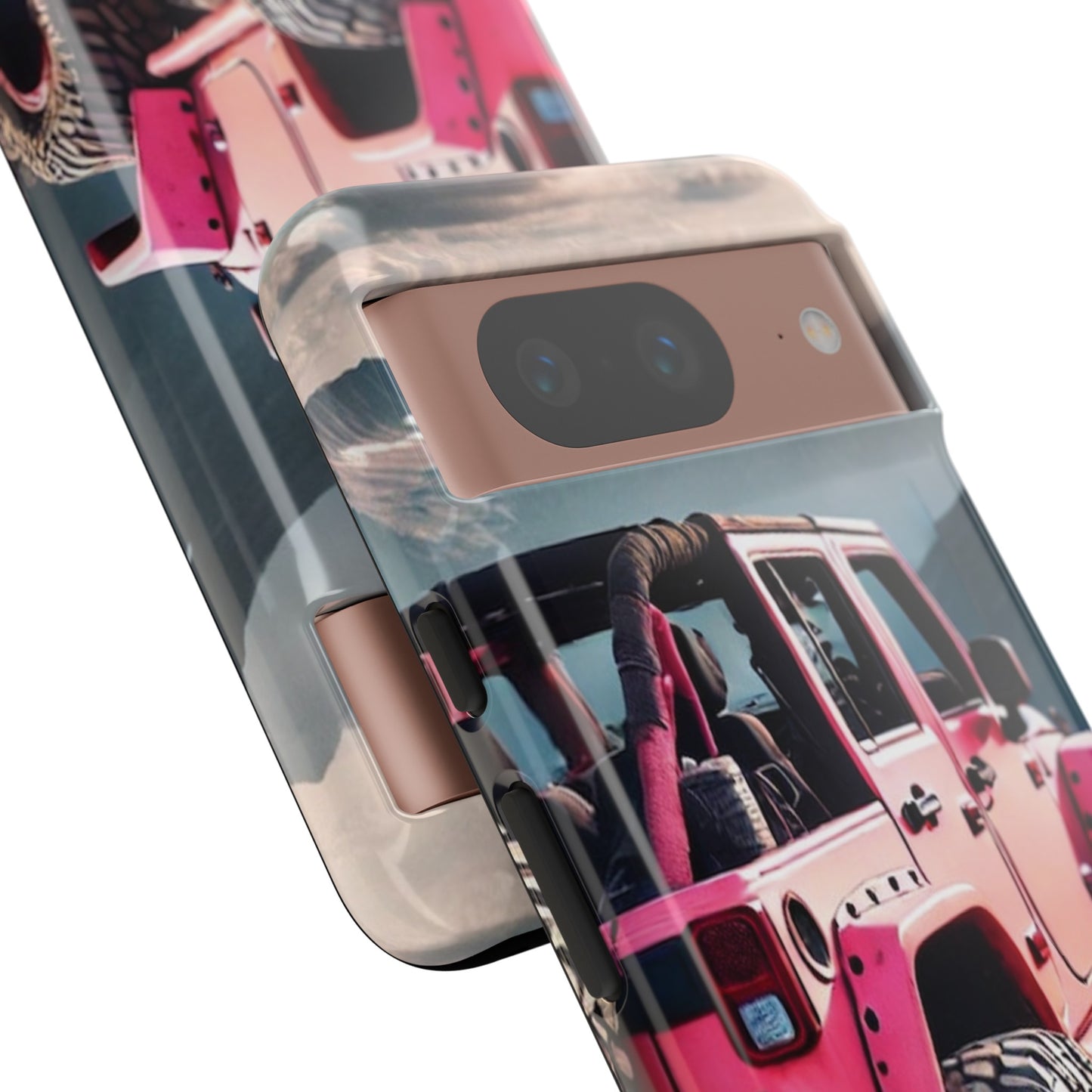 Pink Jeep Protective Phone Case