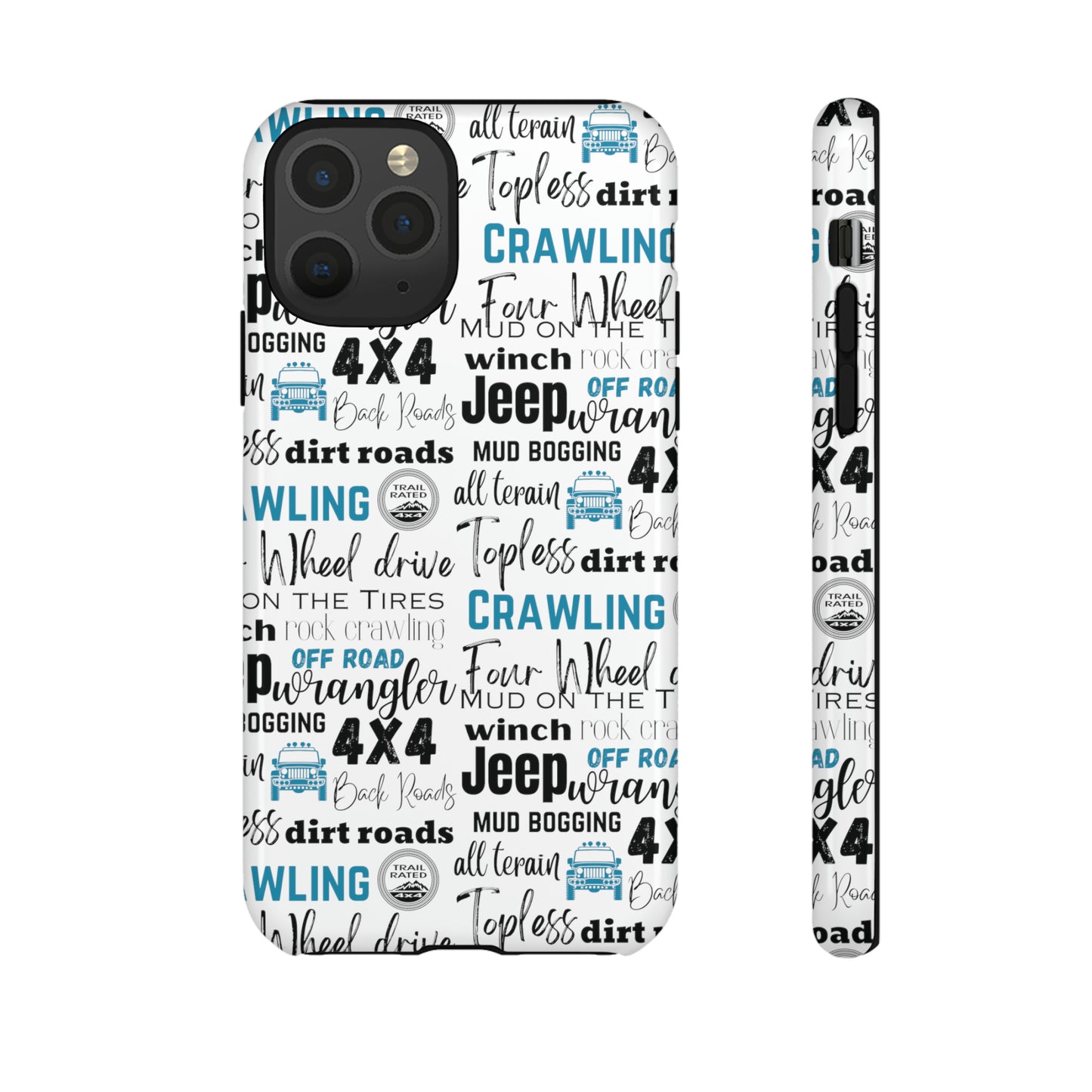 Off Road Subway Art Turquoise Protective Phone Case for Iphone, Samsung and Google Phones