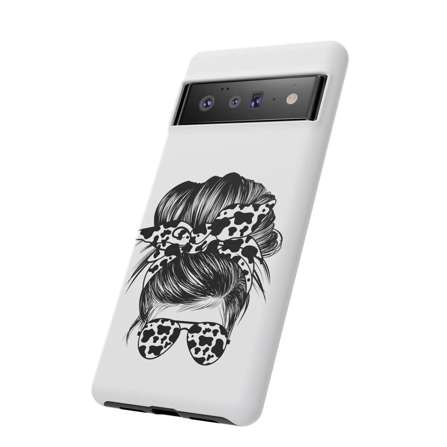 Cow Print Woman Mom Wife Protective Phone Case for Iphone, Samsung and Google Phones