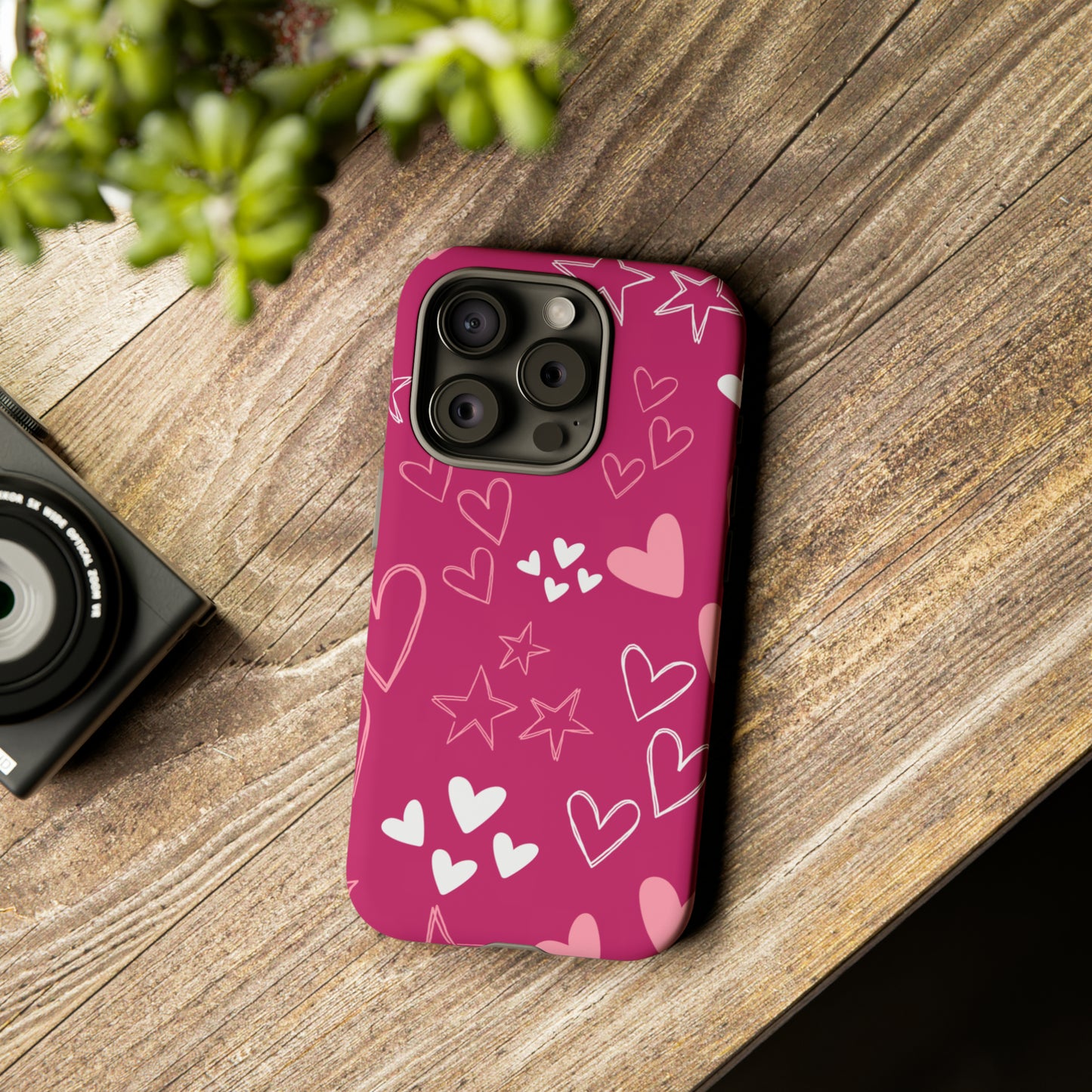 Heart and Stars Protective Case for Google, IPhone and Samsung phones