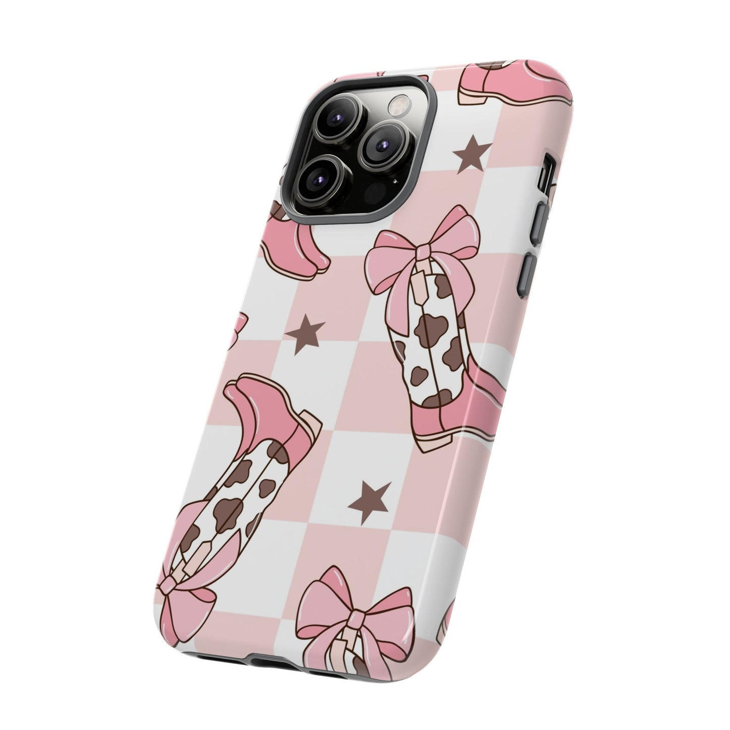 Cowboy Boots and Bows Protective Phone Case