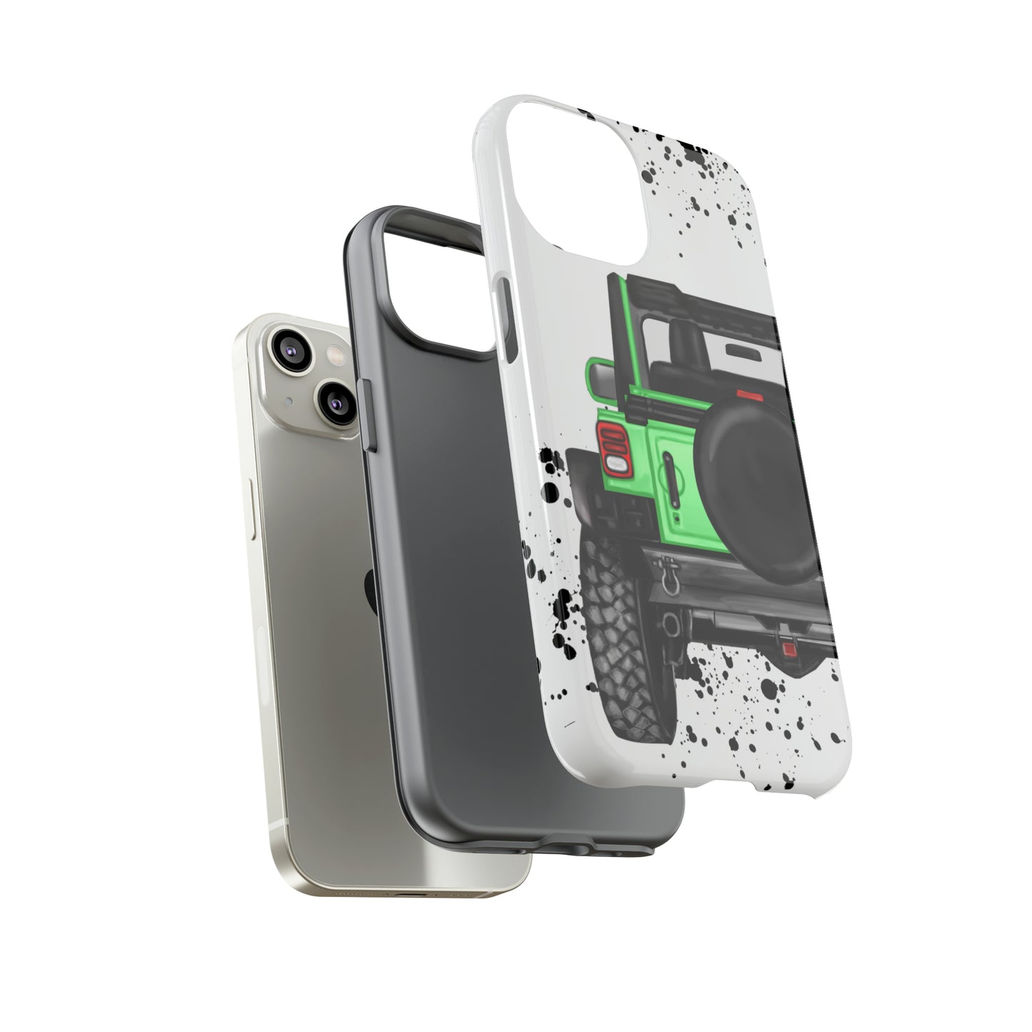 Off Road Life Green Protective Case for Iphone, Google and Samsung