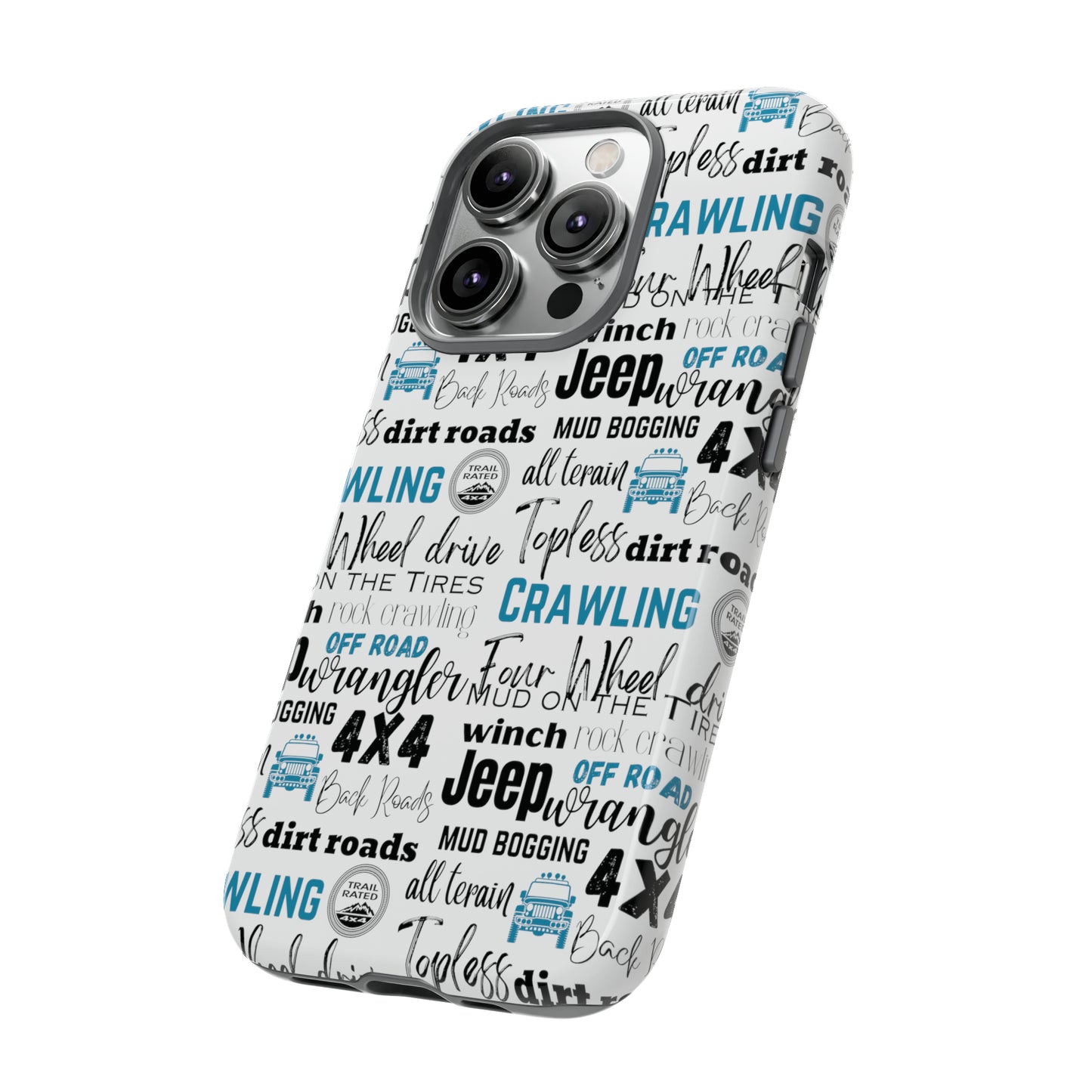 Off Road Subway Art Turquoise Protective Phone Case for Iphone, Samsung and Google Phones