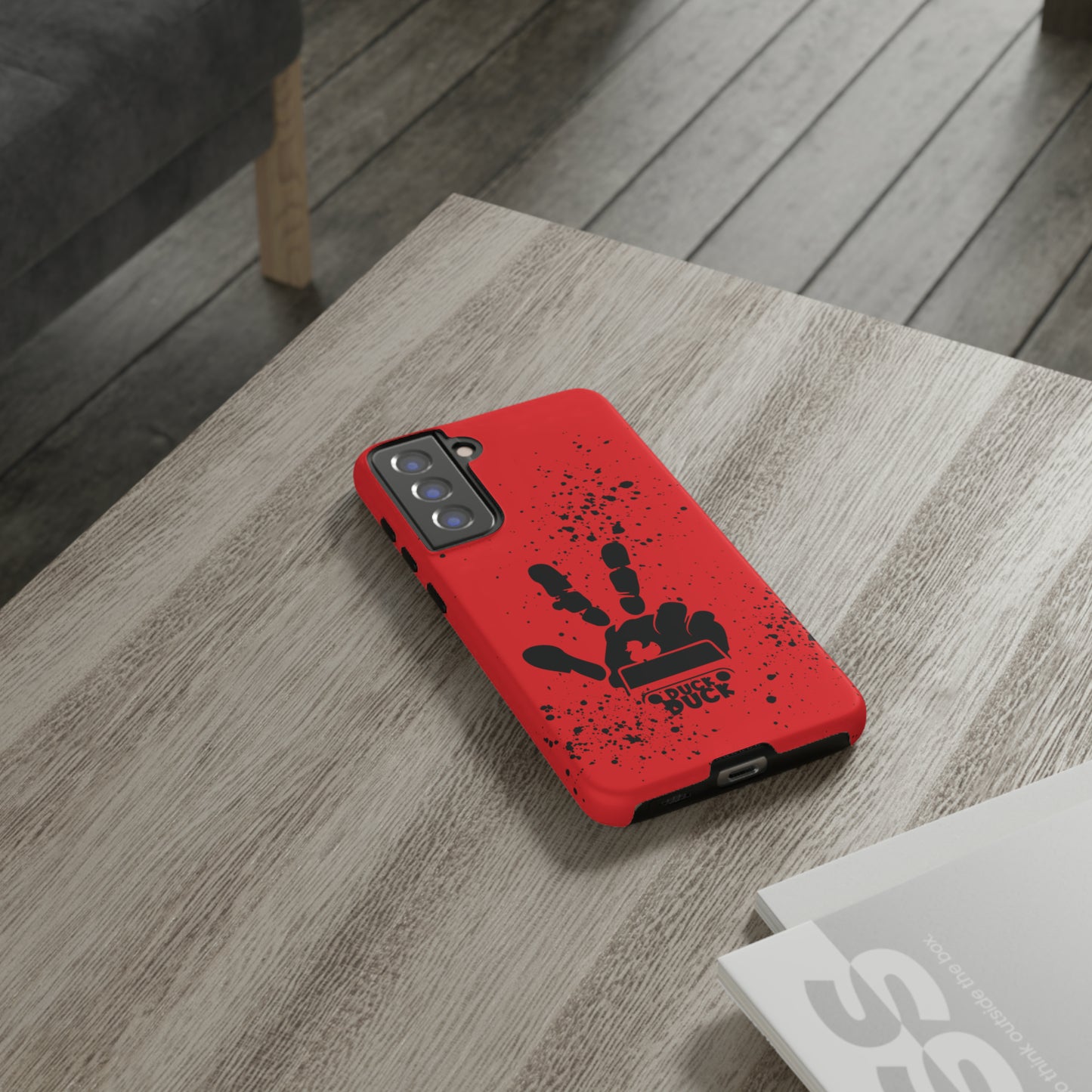 Duck Duck Red Protective Phone Case for IPhone, Samsung and Google Phones