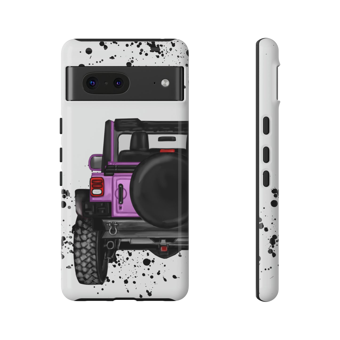 Off Road Life Charcoal Pink/Light Purple Protective Case for Iphone, Google and Samsung