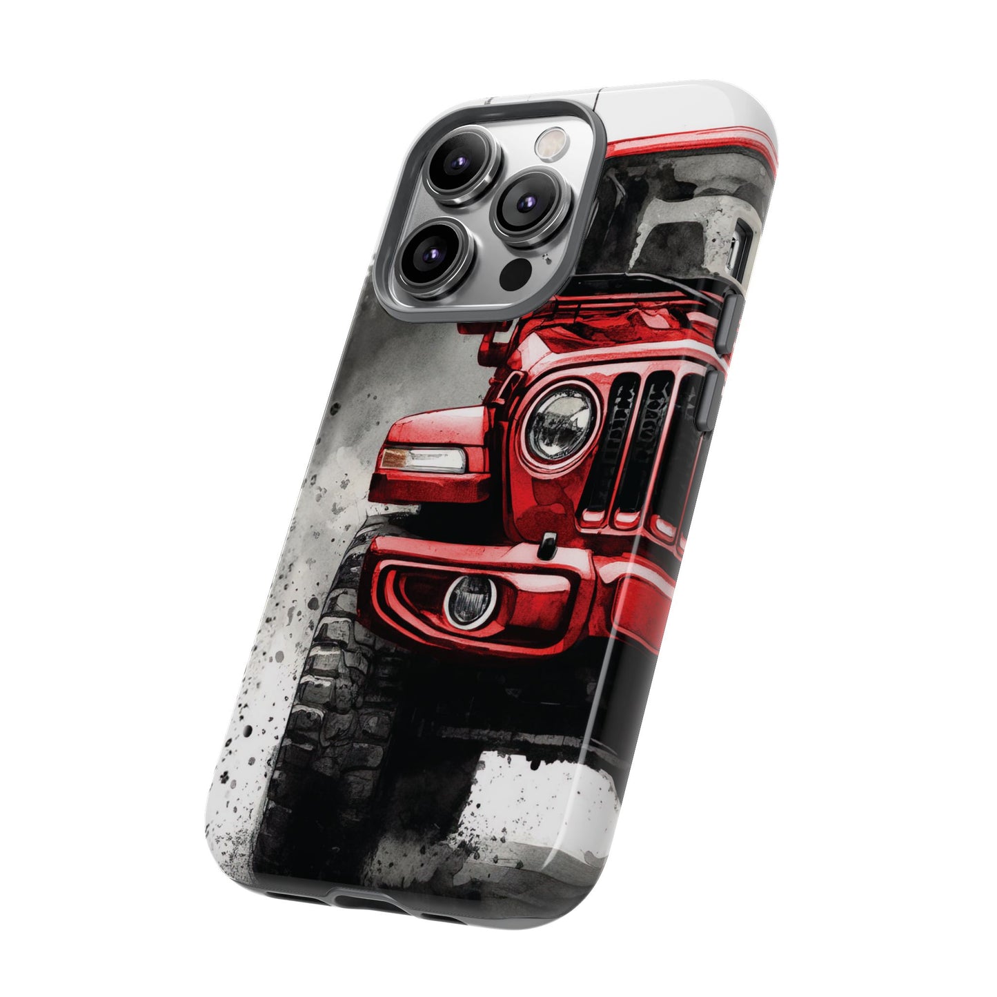 Off Road Love Red Wrangler Protective Phone Case for Iphone, Samsung and Google Phones