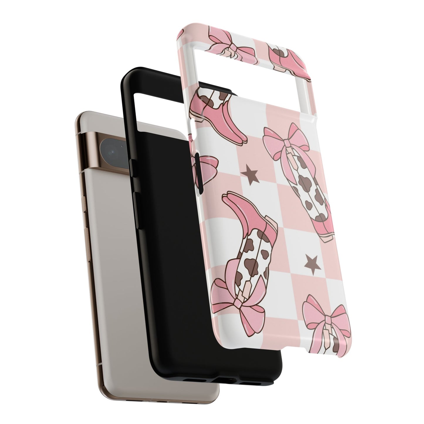 Cowboy Boots and Bows Protective Phone Case