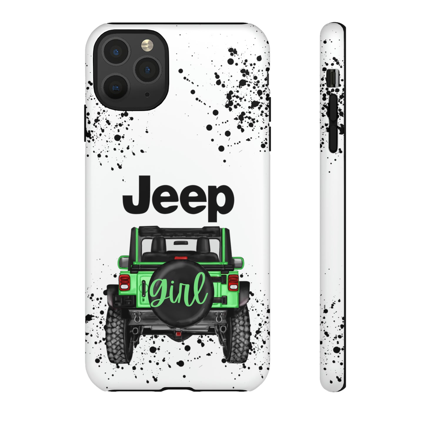 Off Road Girl Light Green Protective Case for Iphone, Google and Samsung Phones