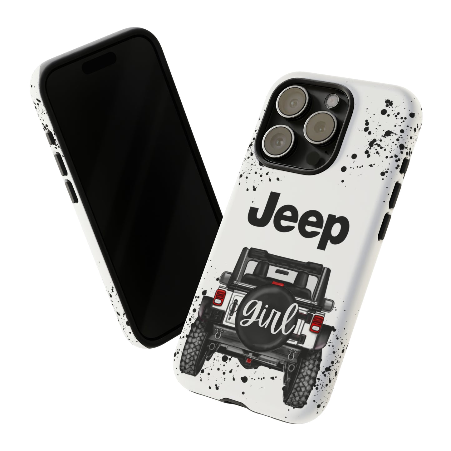 Off Road Girl White Protective Case for Iphone, Google and Samsung Phones