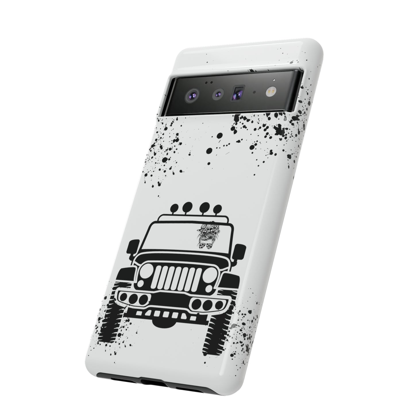 Off Road Girl Cow Print Shades Protective Phone Case for Iphone, Samsung and Google Phones