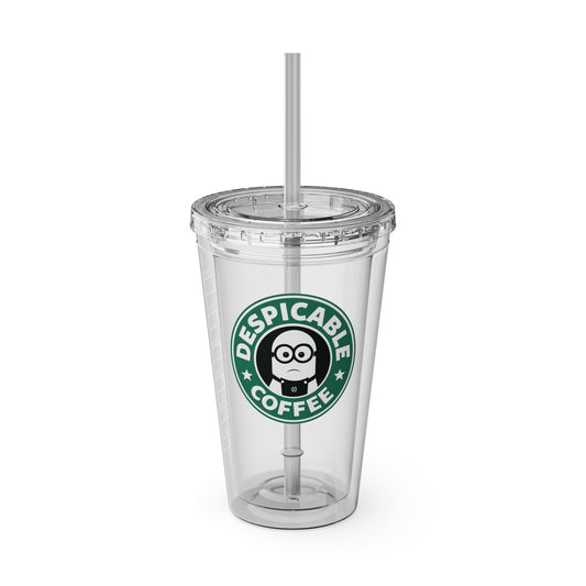 Minion Tumbler with Straw, 16oz