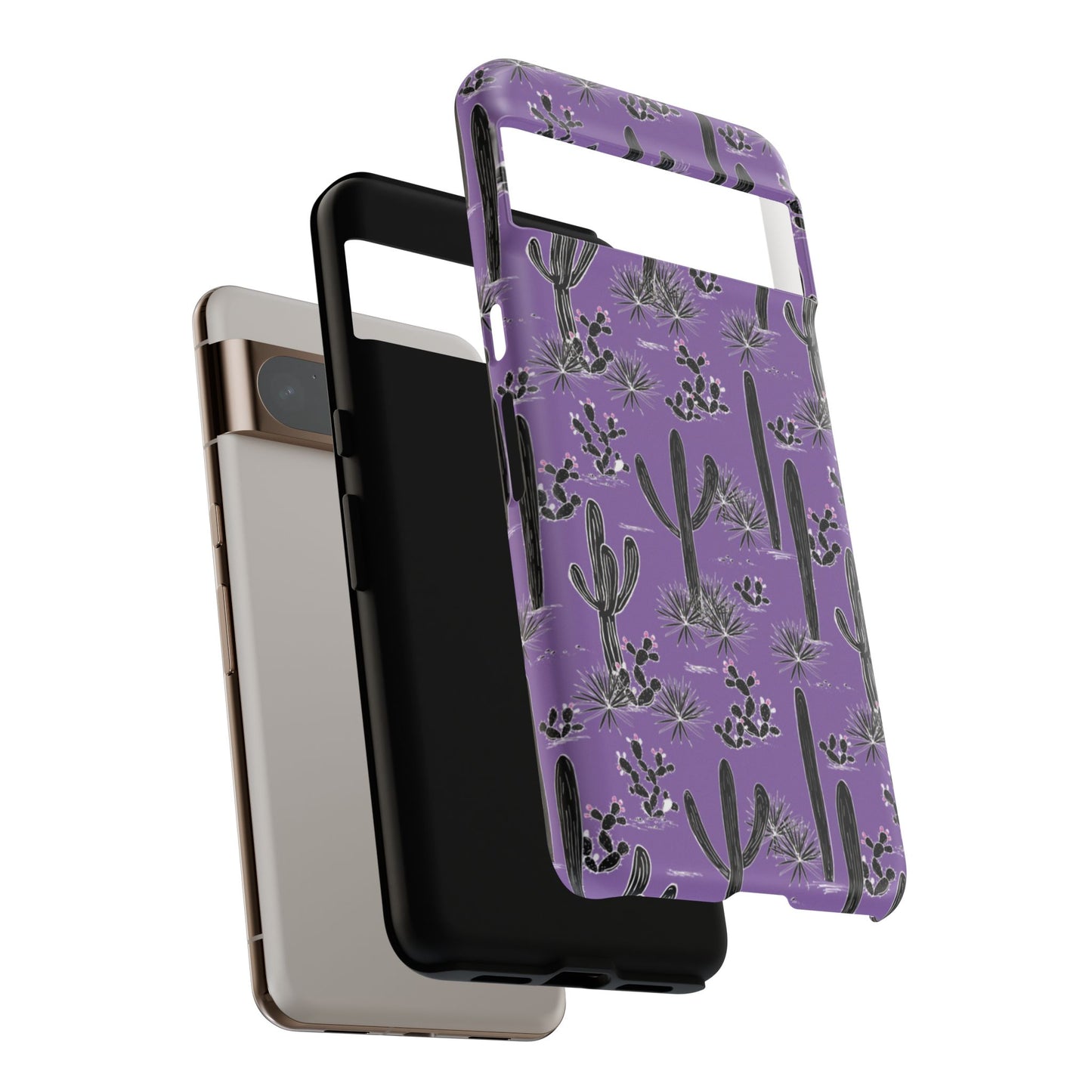 Purple Cactus Love Phone Case