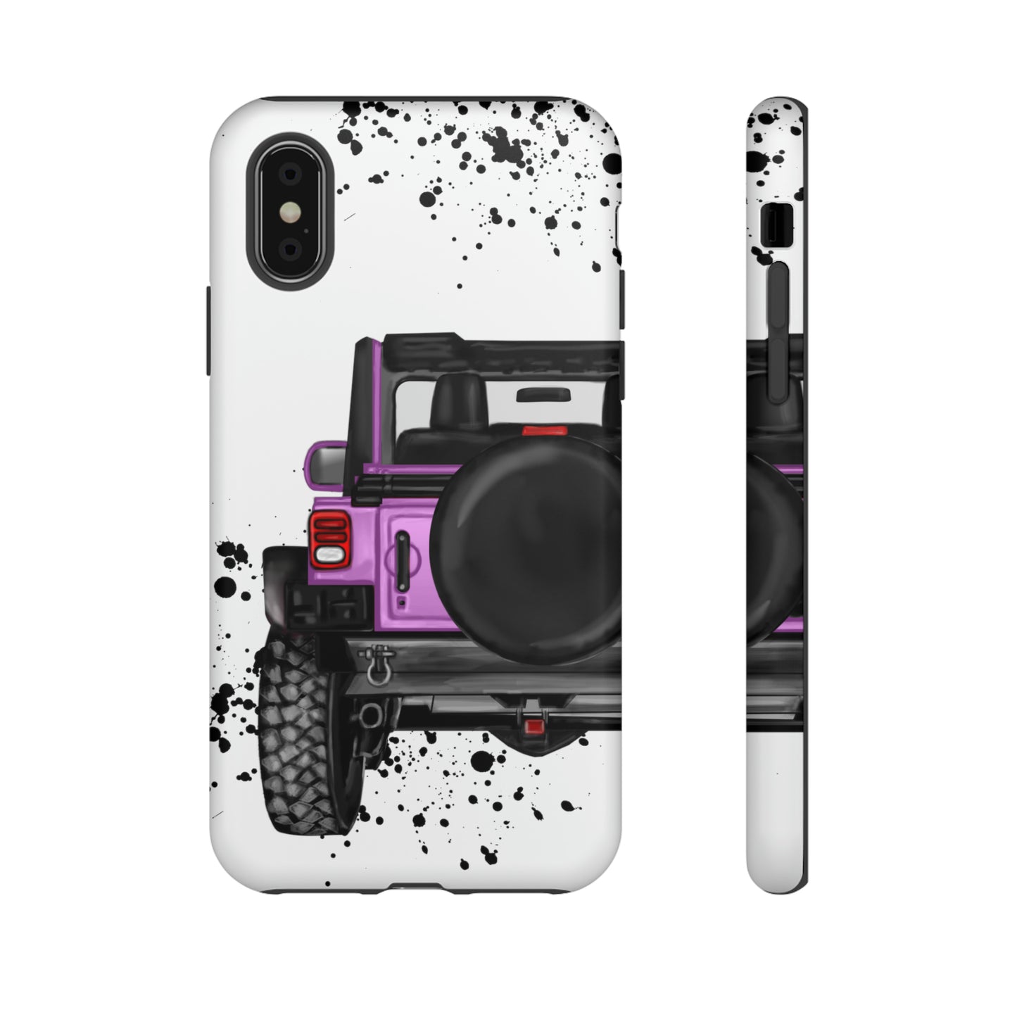 Off Road Life Charcoal Pink/Light Purple Protective Case for Iphone, Google and Samsung