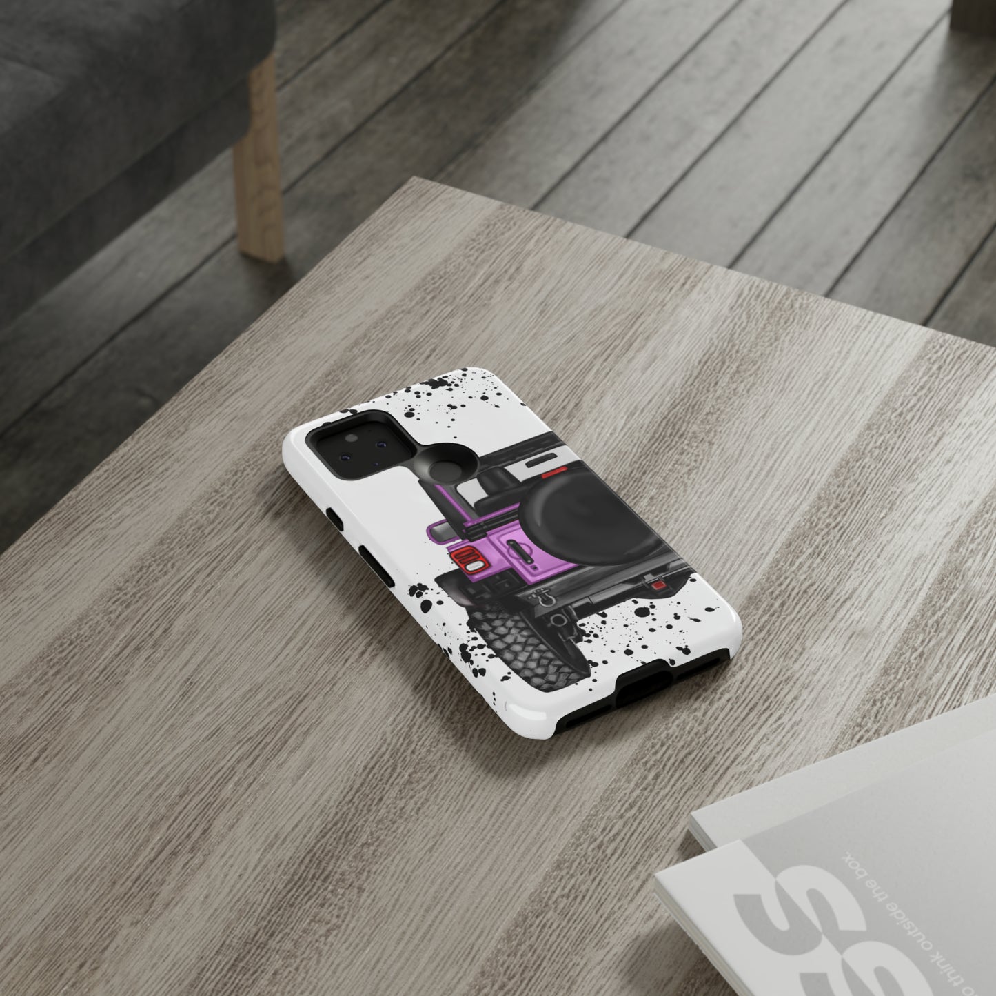 Off Road Life Charcoal Pink/Light Purple Protective Case for Iphone, Google and Samsung