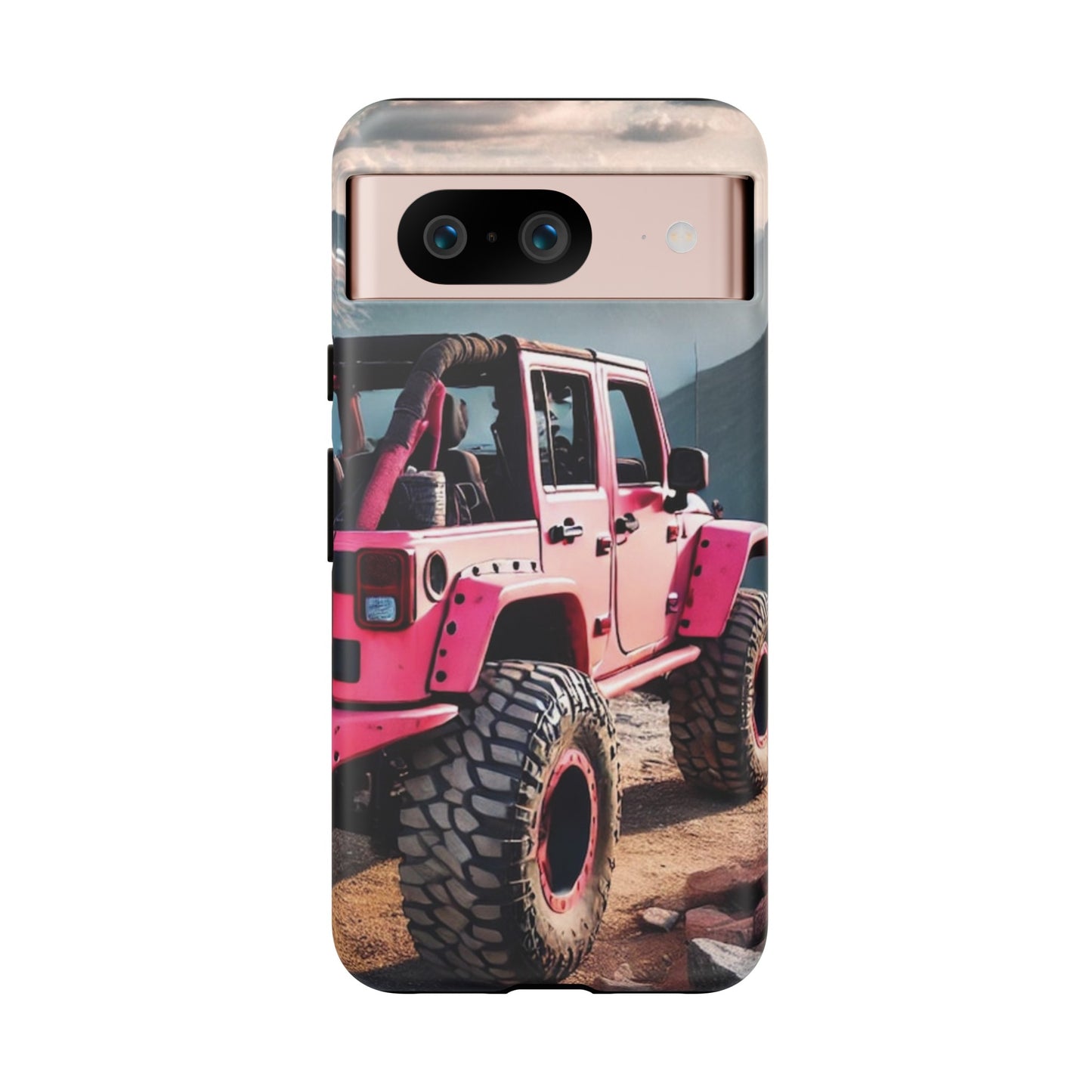 Pink Jeep Protective Phone Case