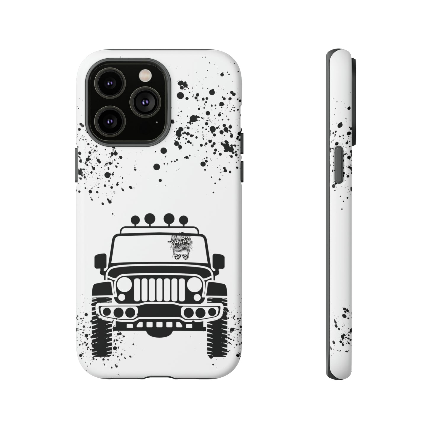 Off Road Girl Cow Print Shades Protective Phone Case for Iphone, Samsung and Google Phones