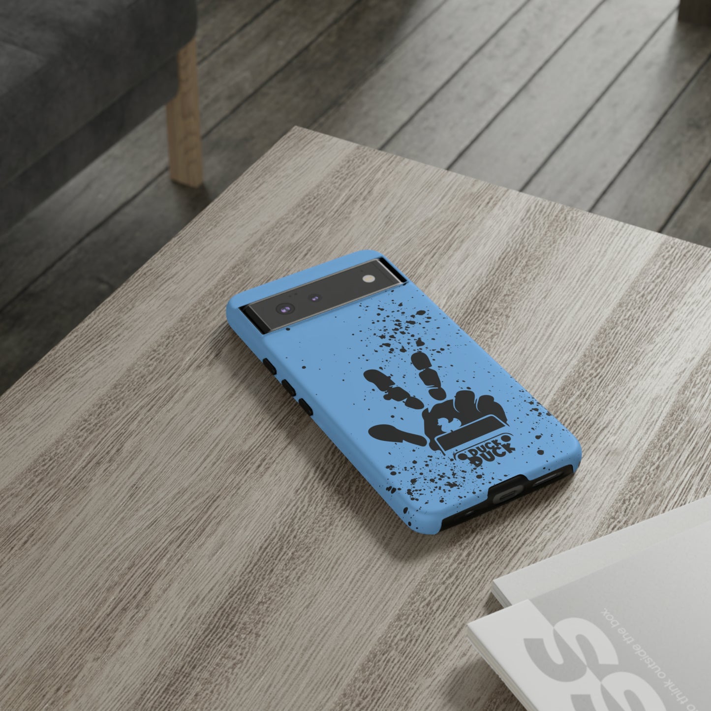 Duck Duck Blue Protective Phone Case for IPhone, Samsung and Google Phones