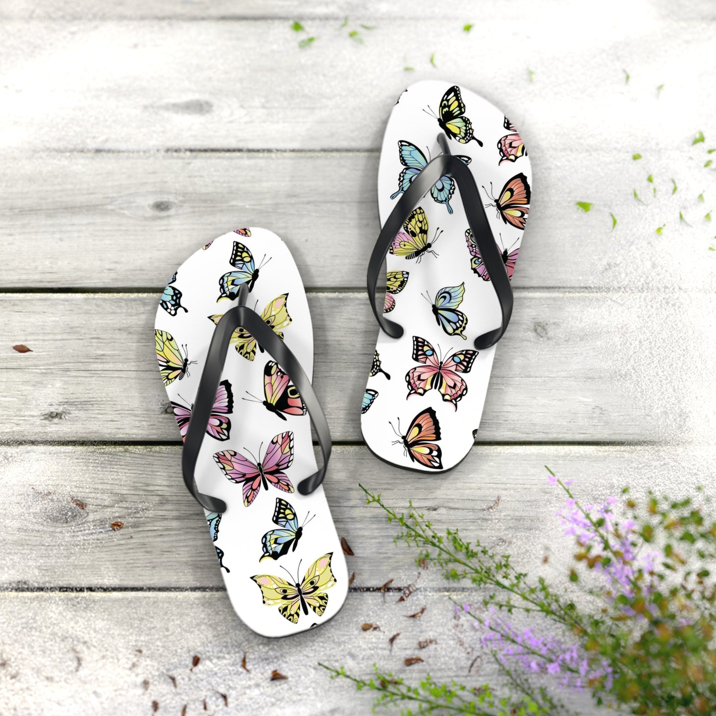 Butterfly Summer Flip Flops