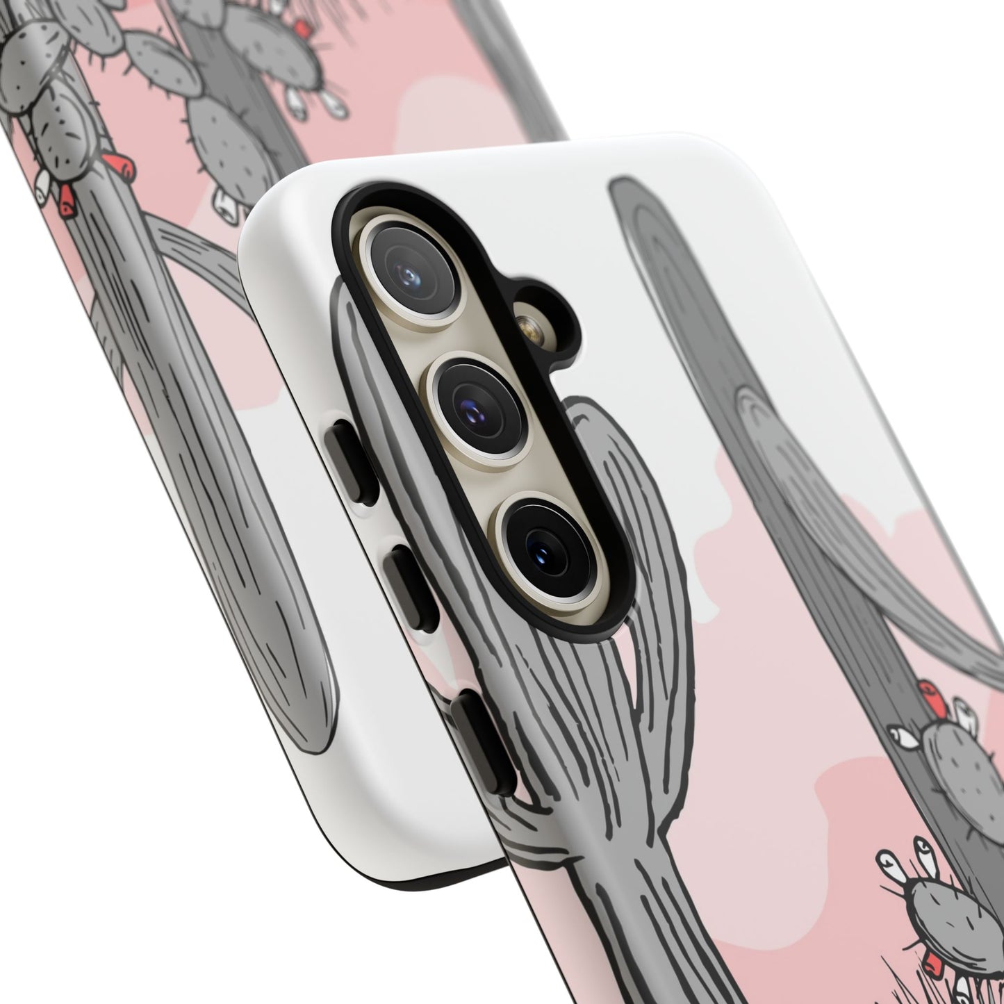 Pastel Cactus Sunset Protective Phone Case