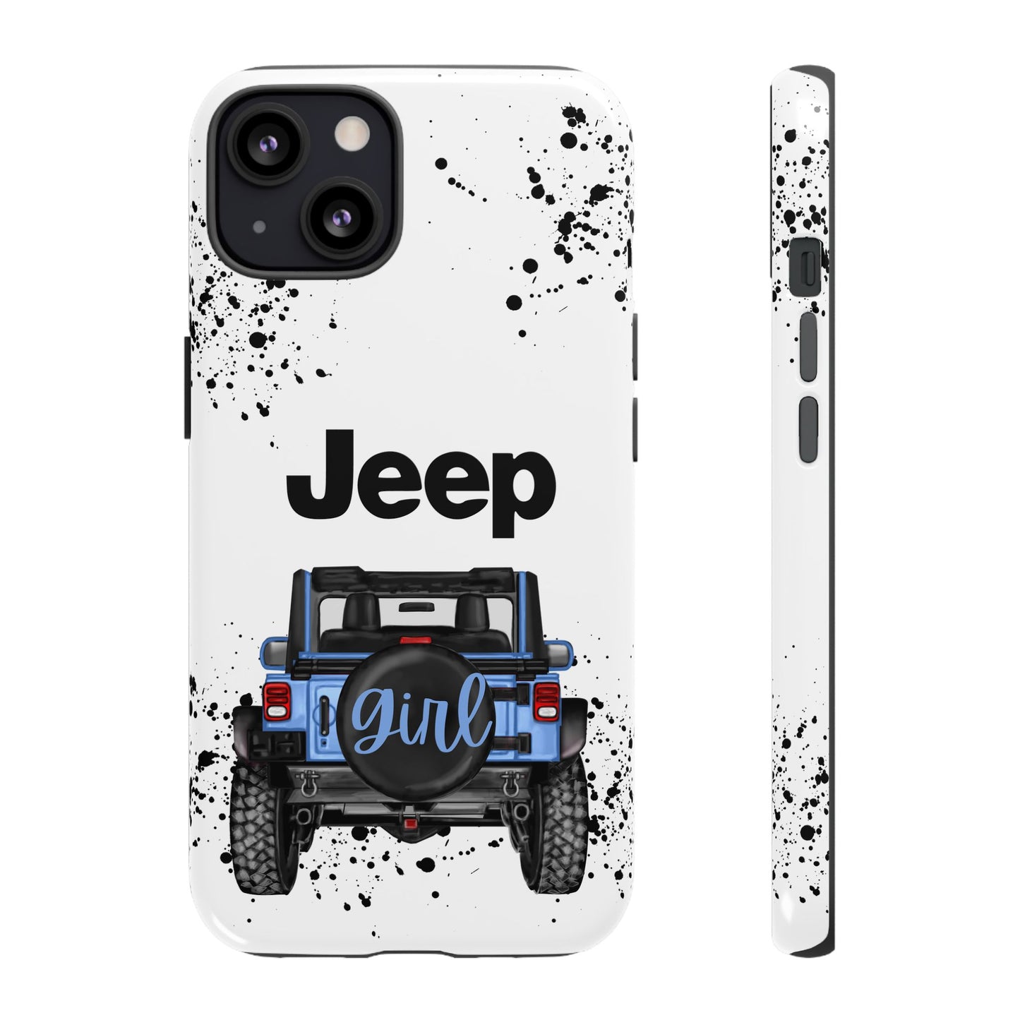 Off Road Girl Light Blue Protective Case for Iphone, Google and Samsung Phones
