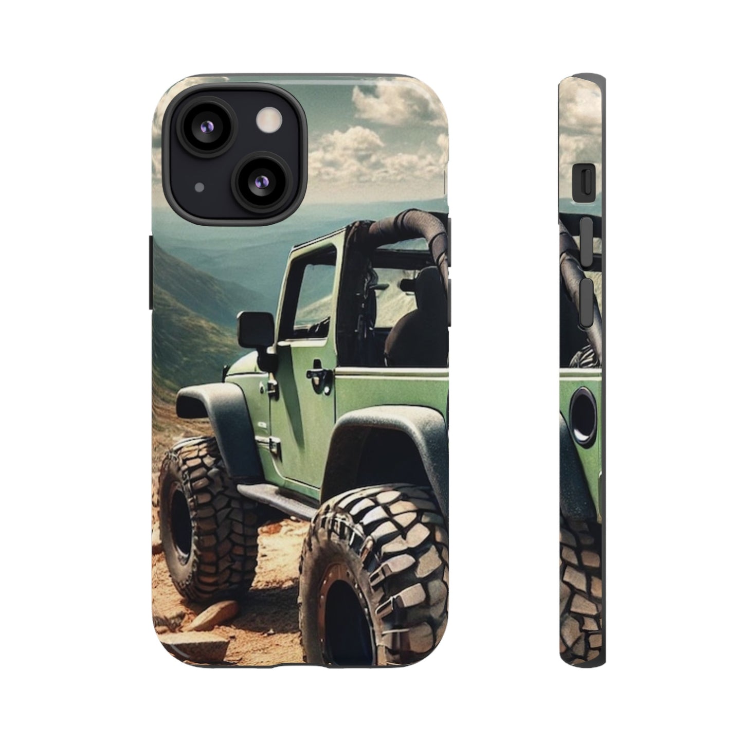 Green Jeep Protective Phone Case