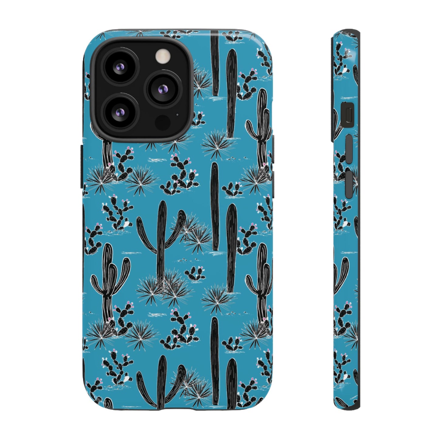 Turquoise Cactus Love Phone Case